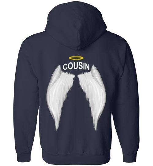 Cousin - Halo Wings FULL ZIP Hoodie - Image 3