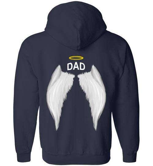 Dad - Halo Wings FULL ZIP Hoodie - Image 3