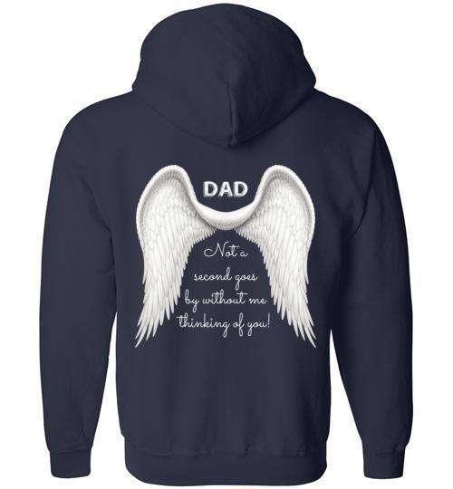 Dad Not A Second FULL ZIP Hoodie - Image 3
