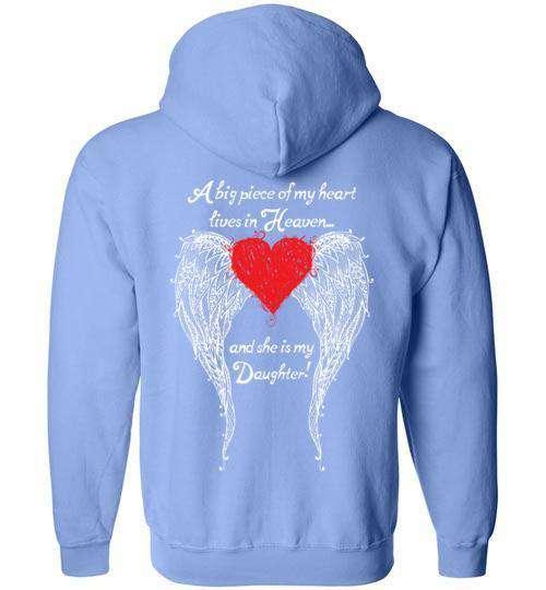 Daughter - A Big Piece of my Heart FULL ZIP Hoodie - Image 4