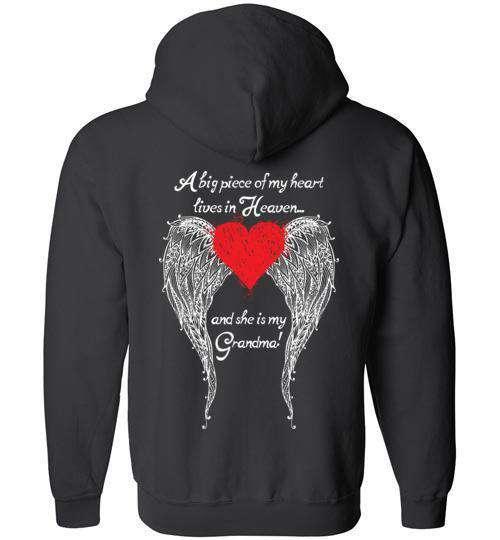 Grandma - A Big Piece of my Heart FULL ZIP Hoodie - Image 3