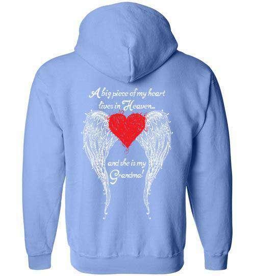 Grandma - A Big Piece of my Heart FULL ZIP Hoodie - Image 4