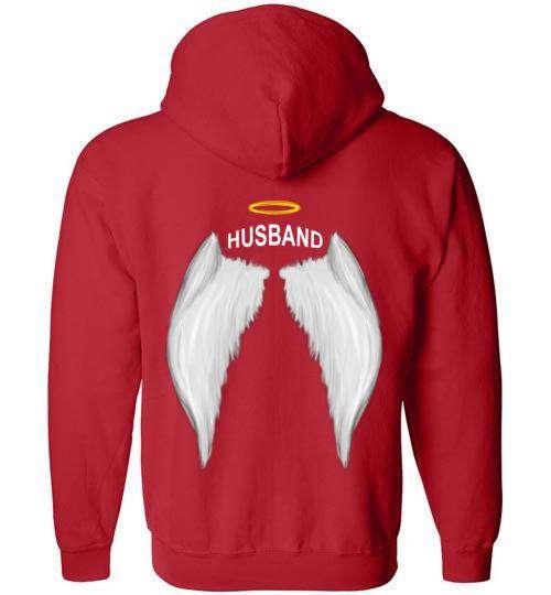 Husband - Halo Wings FULL ZIP Hoodie - Image 5