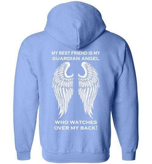 My Best Friend is my Guardian Angel FULL ZIP Hoodie - Image 3