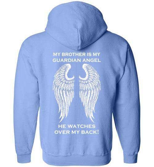 My Brother is my Guardian Angel FULL ZIP Hoodie - Image 3