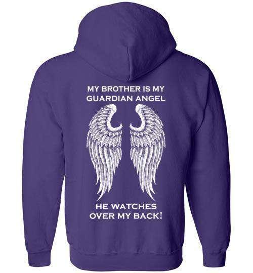My Brother is my Guardian Angel FULL ZIP Hoodie - Image 5