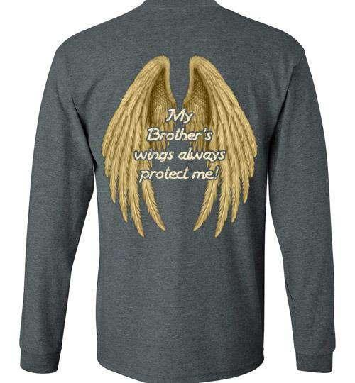 My Brother's Wings Always Protect Me Long Sleeve - Image 3