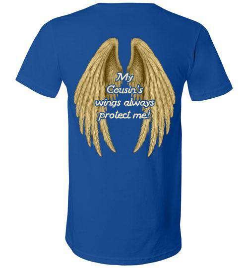 My Cousin's Wings Always Protect Me V-Neck - Image 5