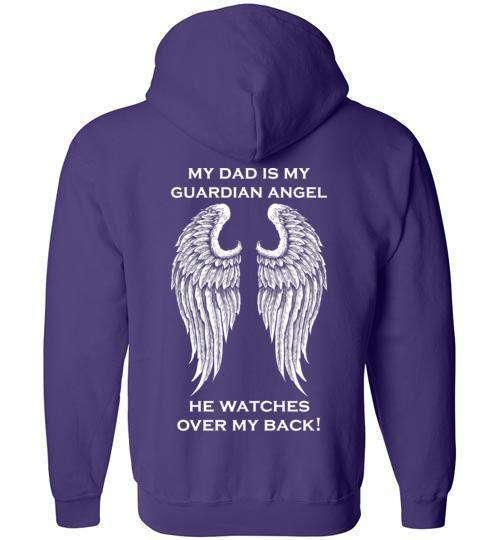 My Dad is my Guardian Angel FULL ZIP Hoodie - Image 5