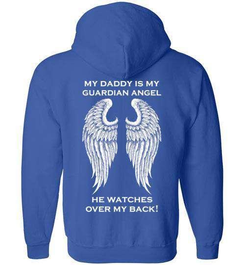 My Daddy is my Guardian Angel FULL ZIP Hoodie - Image 7