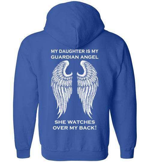My Daughter is my Guardian Angel FULL ZIP Hoodie - Image 7