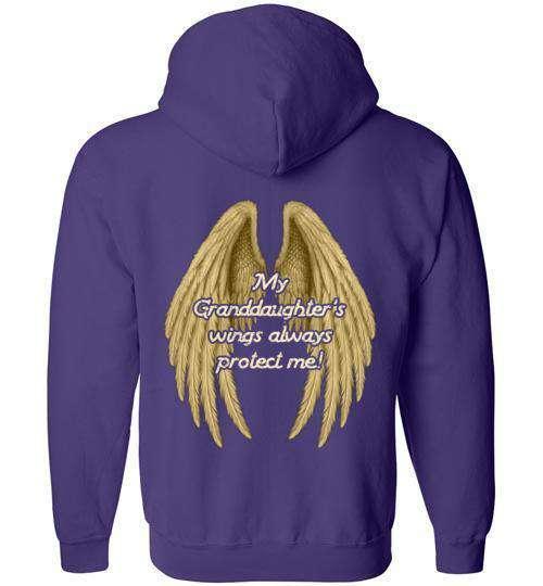My Granddaughter's Wings Always Protect Me FULL ZIP Hoodie - Image 4