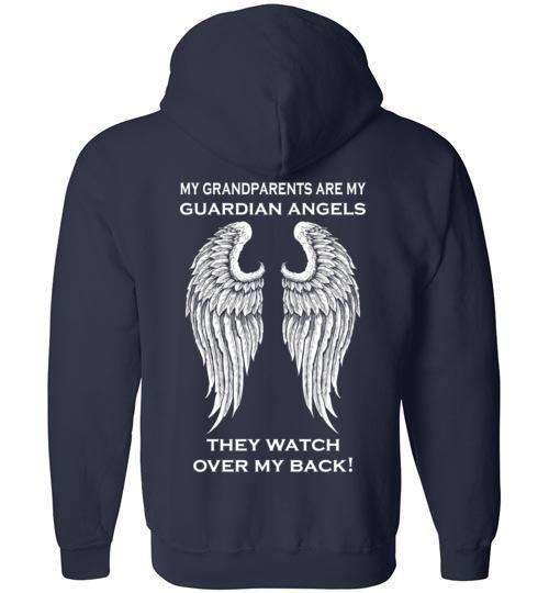 My Grandparents are my Guardian Angels FULL ZIP Hoodie - Image 4