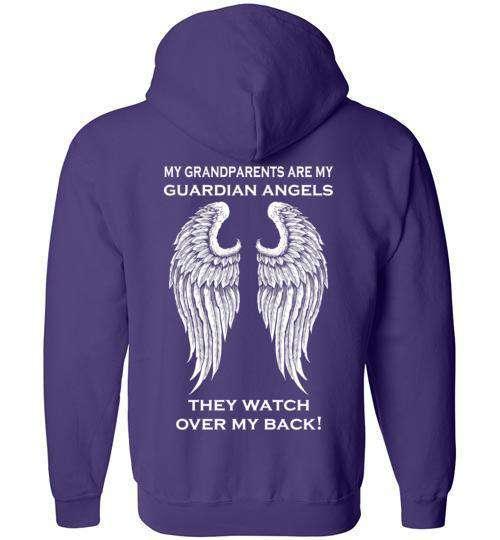 My Grandparents are my Guardian Angels FULL ZIP Hoodie - Image 5