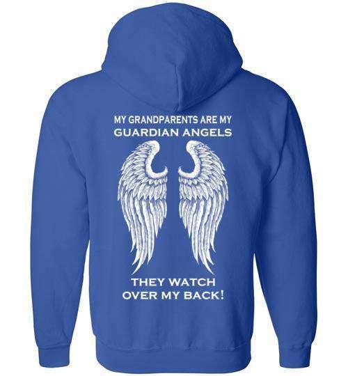 My Grandparents are my Guardian Angels FULL ZIP Hoodie - Image 7