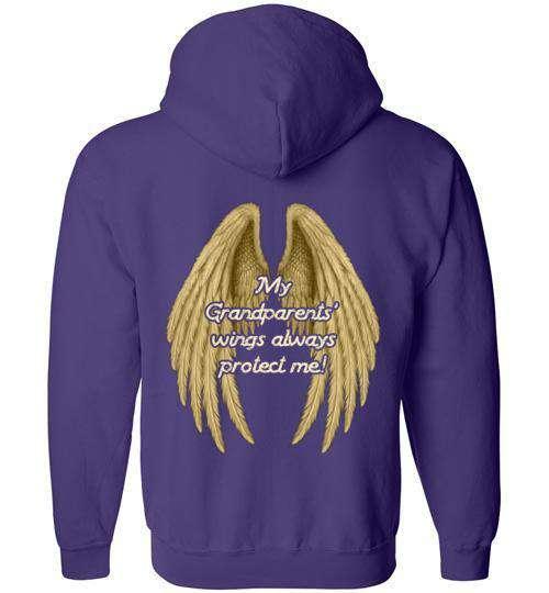 My Grandparents' Wings Always Protect Me FULL ZIP Hoodie - Image 4