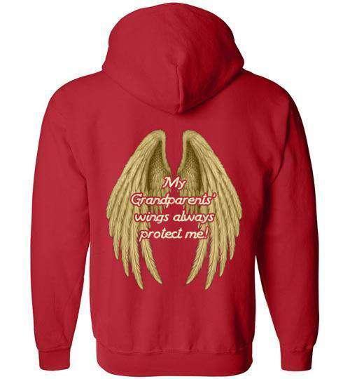 My Grandparents' Wings Always Protect Me FULL ZIP Hoodie - Image 5