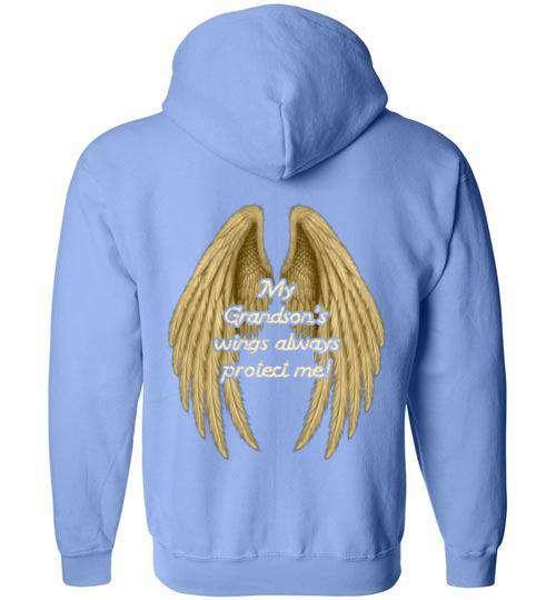 My Grandson's Wings Always Protect Me FULL ZIP Hoodie - Image 2