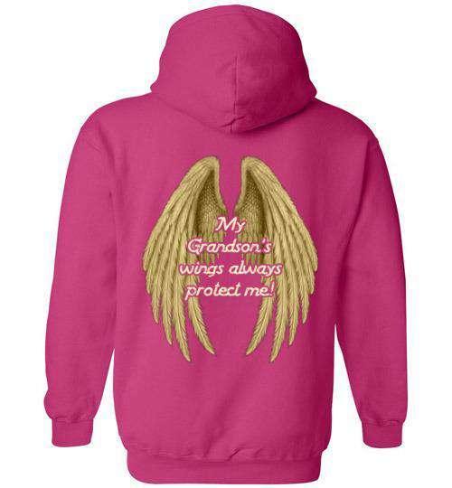 My Grandson's Wings Always Protect Me Hoodie - Image 4