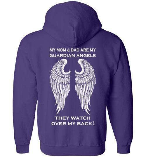 My Mom & Dad are my Guardian Angels FULL ZIP Hoodie - Image 5