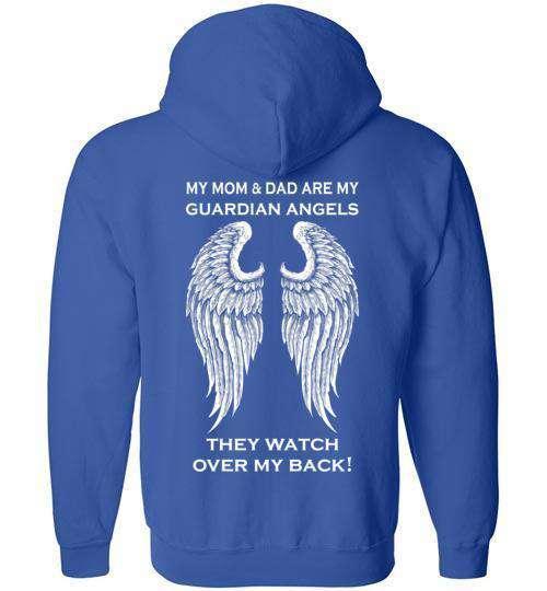My Mom & Dad are my Guardian Angels FULL ZIP Hoodie - Image 7