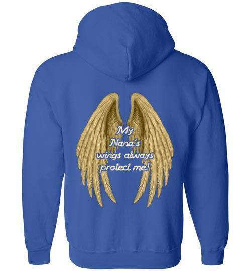 My Nana's Wings Always Protect Me FULL ZIP Hoodie - Image 6