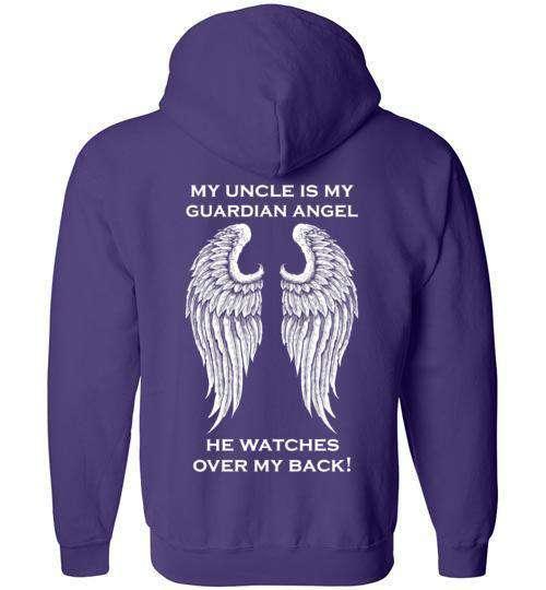 My Uncle is my Guardian Angel FULL ZIP Hoodie - Image 5