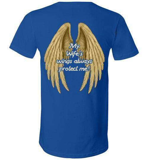 My Wife's Wings Always Protect Me V-Neck - Image 5